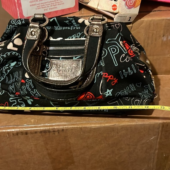 Coach Poppy Graffiti Glam Heart Tote - Picture 9 of 10